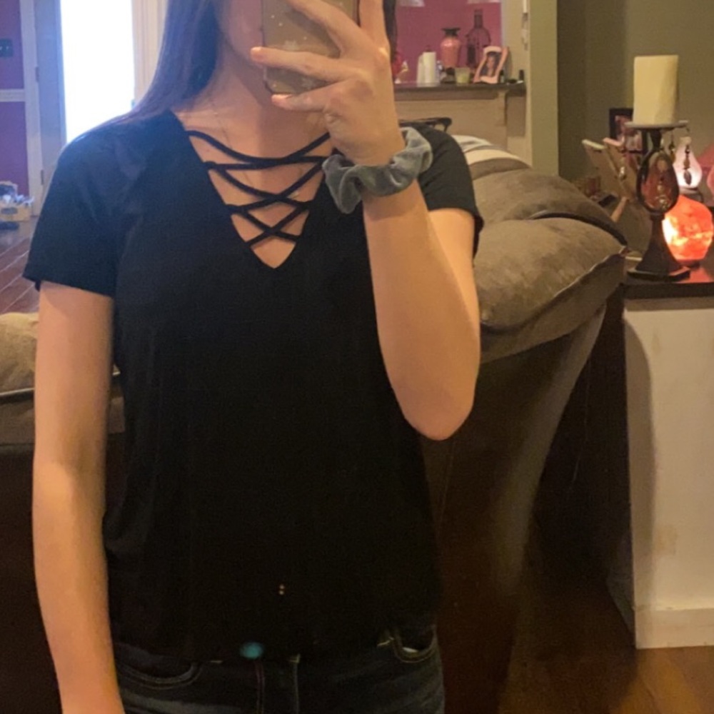 black shirt with cool design